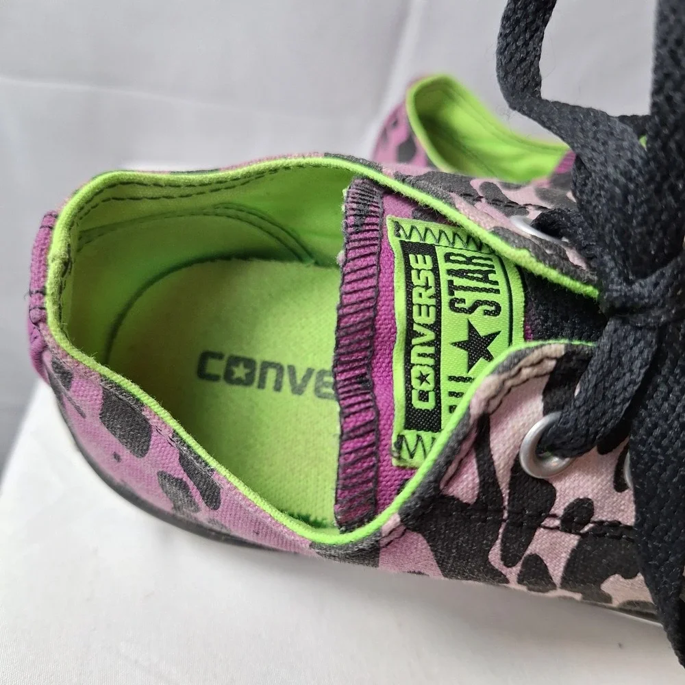 CONVERSE Chuck Taylor All Star Low-Top Wmen/9 Men/7 Leopard Cheetah Animal Prin*